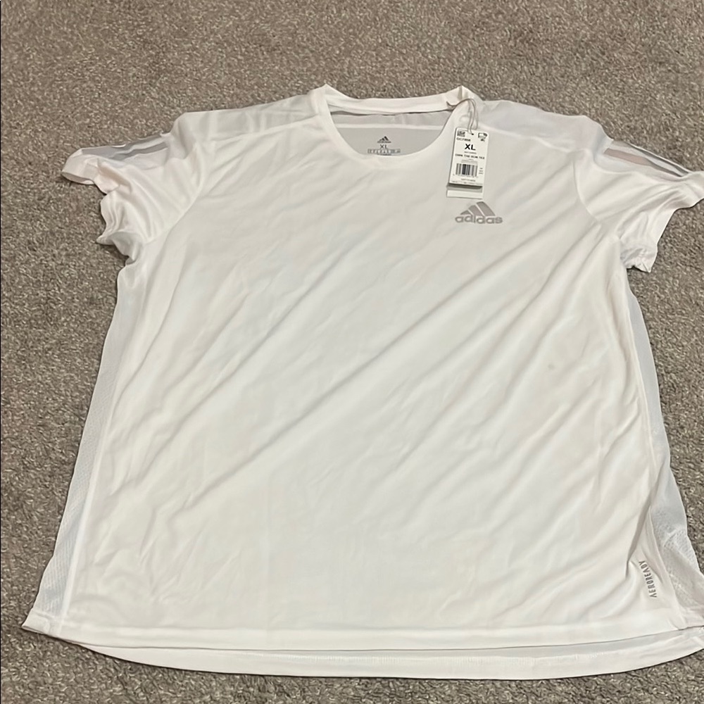 Adidas White Performance Tee